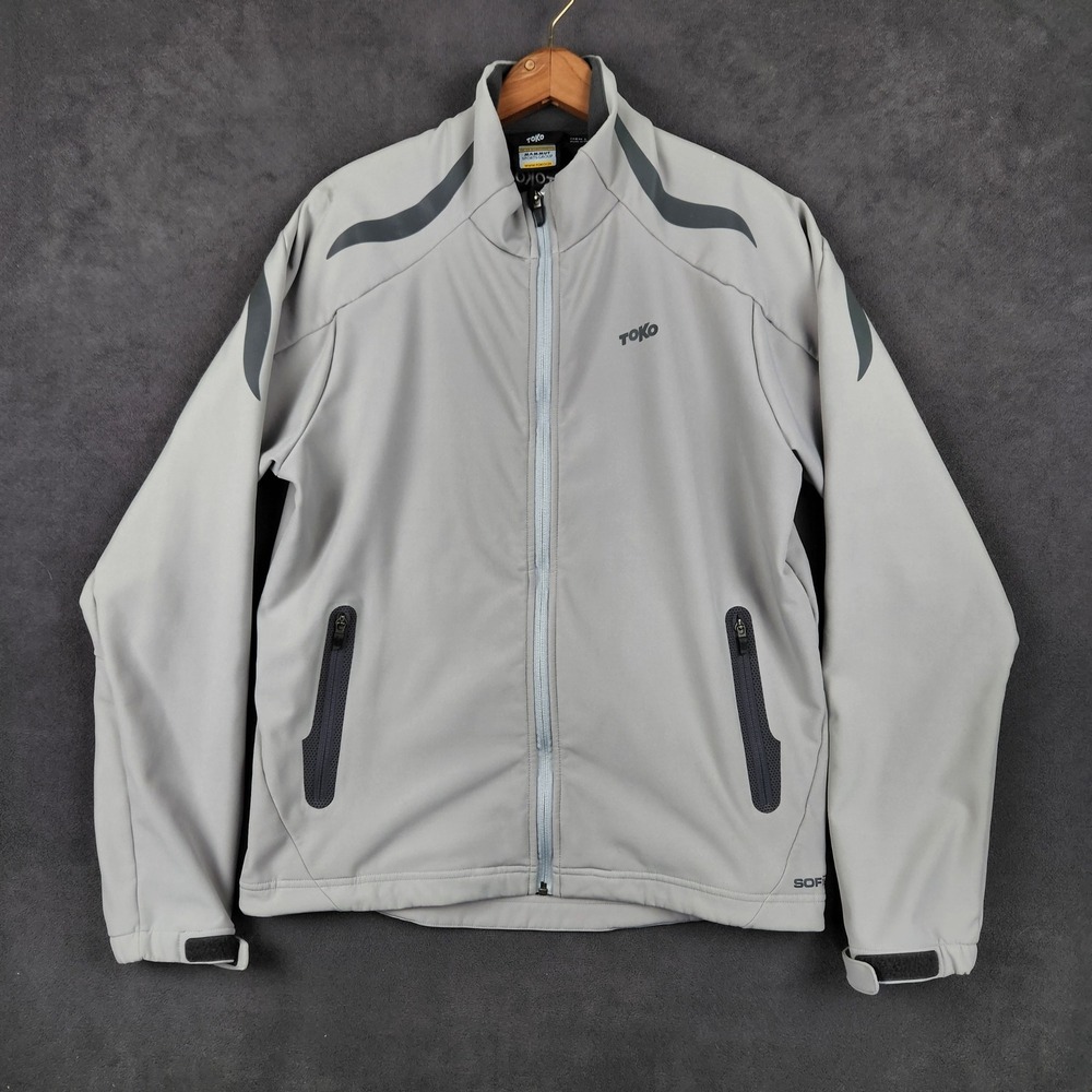 Mammut Toko SOFtech Jacket Mens‎ Large Gray Full Zip Stretch Performance